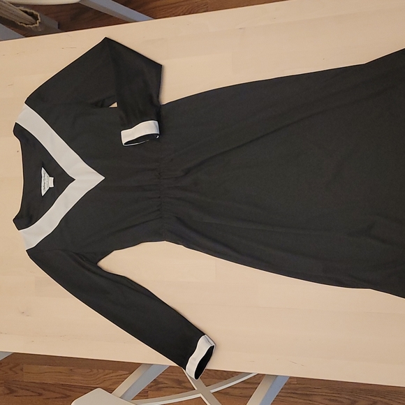 EUC Vintage 1960s Mod Chevron Neckline Anthony Richard's Dress - Picture 10 of 15